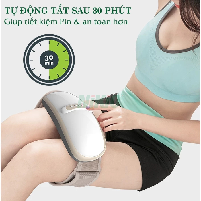 Đai Massage Bụng Rung Lắc Hồng Ngoại Nhật Bản Nikio NK-169DC - Pin sạc - Giảm béo