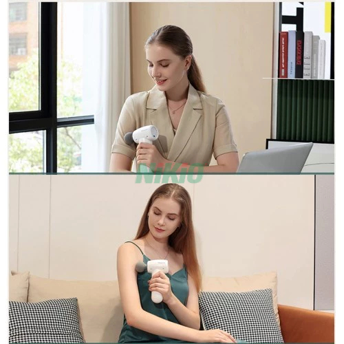 Máy massage cầm tay 7 đầu Mini Nikio NK-175 - Có đầu nóng 55 độ C
