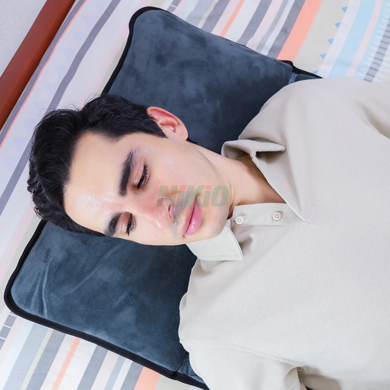 Nệm Massage Toàn Thân Hồng Ngoại Có Gối Mát Xa Cổ Nikio NK-151 - Nhật Bản