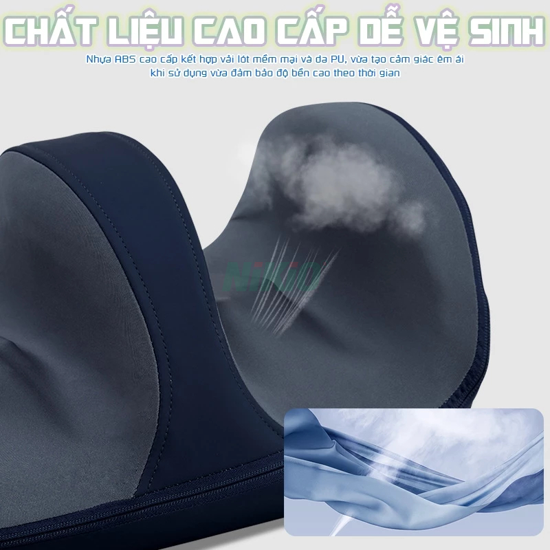 Máy massage chân Nikio NK-183 - Máy mát xa bấm huyệt chân, nhiệt hồng ngoại, xoa bóp, pin sạc