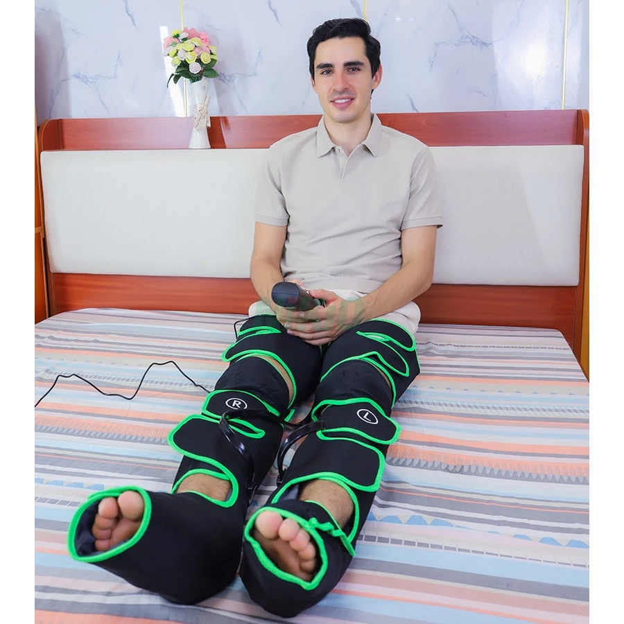 Máy massage chân nén ép trị liệu suy giãn tĩnh mạch chân Nikio NK-287, có nhiệt sưởi