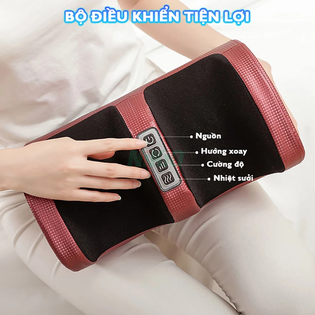 Máy massage lòng bàn chân, bắp chân Nikio NK-182, mát xa bi xoay 360 độ và nhiệt hồng ngoại