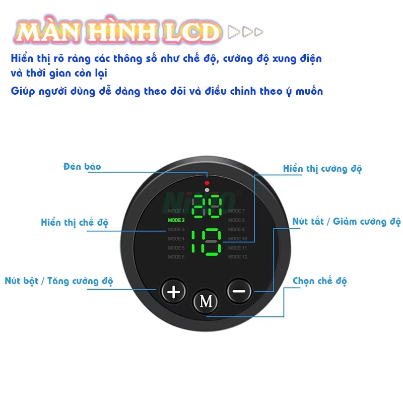 Thảm massage chân xung điện EMS Nikio NK-106 - Thúc đẩy lưu thông máu, giảm tê bì và đau mỏi chân