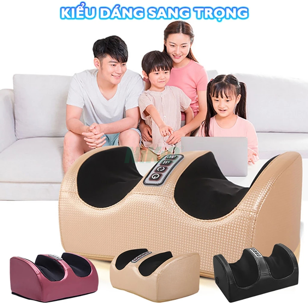 Máy massage lòng bàn chân, bắp chân Nikio NK-182, mát xa bi xoay 360 độ và nhiệt hồng ngoại