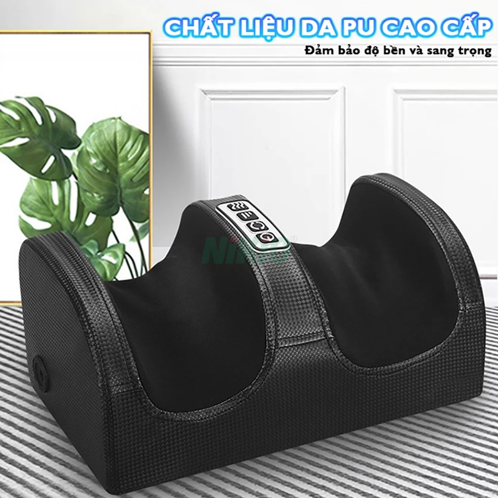 Máy massage lòng bàn chân, bắp chân Nikio NK-182, mát xa bi xoay 360 độ và nhiệt hồng ngoại