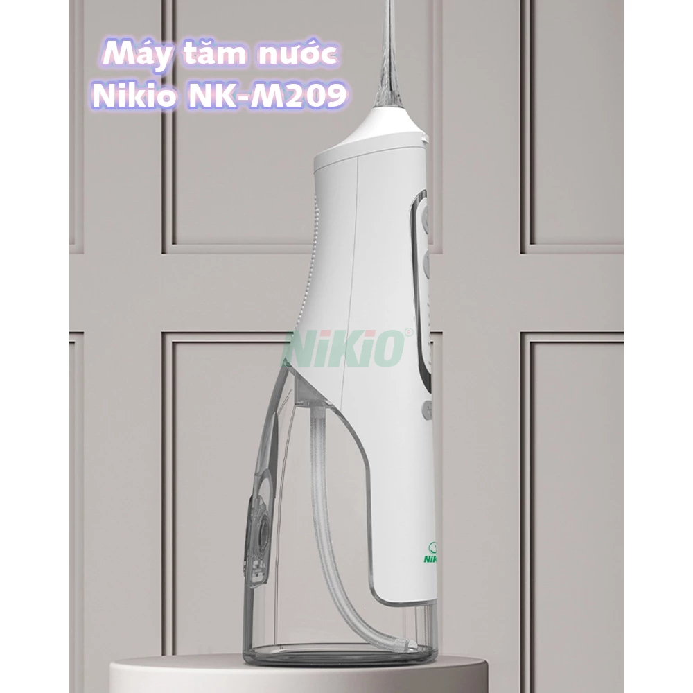 Máy tăm nước dùng cá nhân Nikio NK-M209 - Bảo vệ sức khỏe răng miệng, loại bỏ vụn thức ăn bám sâu