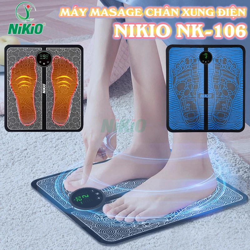 Thảm massage chân xung điện EMS Nikio NK-106 - Thúc đẩy lưu thông máu, giảm tê bì và đau mỏi chân