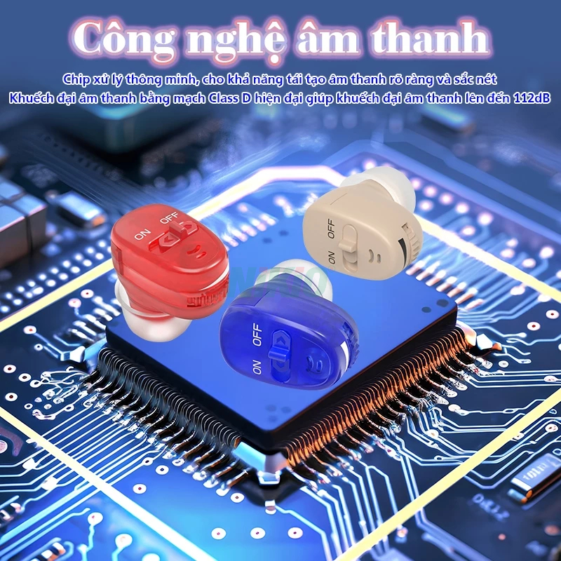 Tai nghe trợ thính Funmic EN-IA102C - Siêu nhỏ, khuếch đại âm thanh lớn