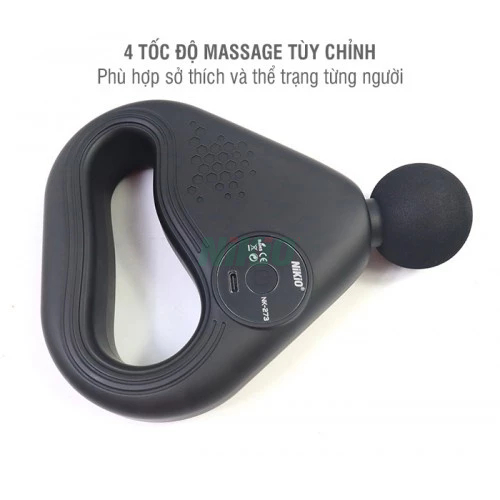 (New 2025) Súng Massage Giãn Cơ Toàn Thân Nikio NK-273 - Kèm Dây Đai Hỗ Trợ Mát Xa, Giảm Đau Cơ