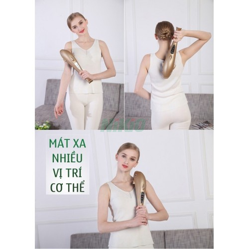 Máy massage cá heo cầm tay pin sạc Nikio NK-178 - 7 đầu thế hệ mới