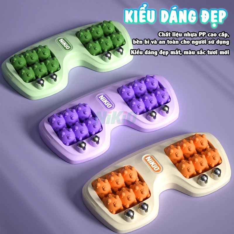 Dụng Cụ Massage Bàn Chân Bấm Huyệt Nikio NK-05C - Massage Cơ Bắp Giúp Giảm Đau Và Thư Giãn Toàn Thân