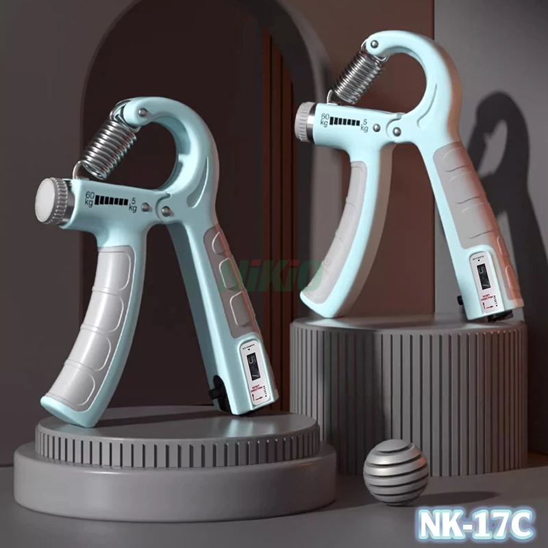 Dụng cụ tập tay, tập bóp tay chữ A có đếm số Nikio NK-17C - Điều chỉnh lực từ 5Kg đến 60Kg