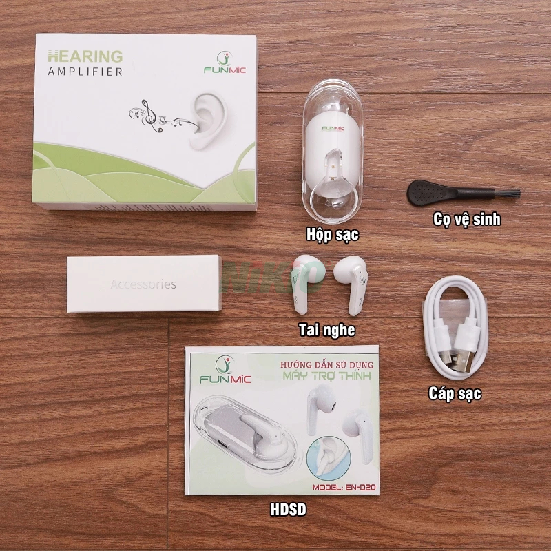 Tai nghe trợ thính cho người già Funmic EN-D20 - Cải thiện chức năng nghe cho người khiếm thính