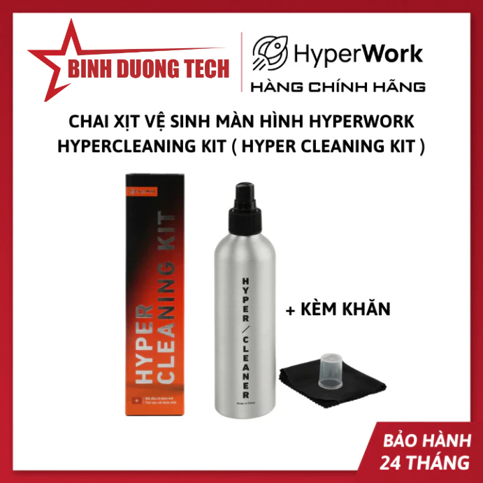 Chai xịt vệ sinh màn hình HyperWork HyperCleaning Kit C02 ( Hyper ...