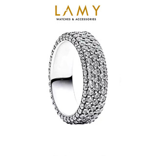 Nhẫn bạc LAMY Three Row Diamond Ring Silver 8120 - Nhẫn bạc S025 cao cấp