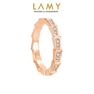 Nhẫn nữ LAMY Serpent Adorned With Stones Ring Rose Gold 8081
