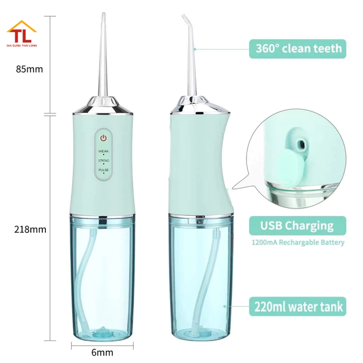 Máy tăm nước cầm tay, Tăm Nước Vệ Sinh du lịch Oral Irrigator bản quốc tế chuẩn nha sĩ khuyên dùng MẪU MỚI.@ – 7