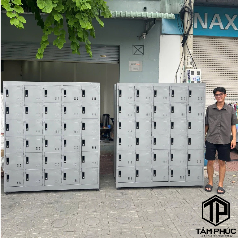 Tủ sắt locker nhiều ngăn - tủ hồ sơ kính đựng tài liệu văn phòng, tủ locker đựng đồ cá nhân có khoá.