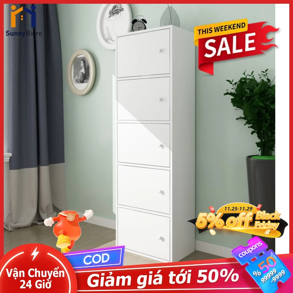 SUNNY Tủ gỗ đa năng Kệ sách gỗ kiểu mới Thích hợp cho phòng khách phòng ngủ và các dịp khác