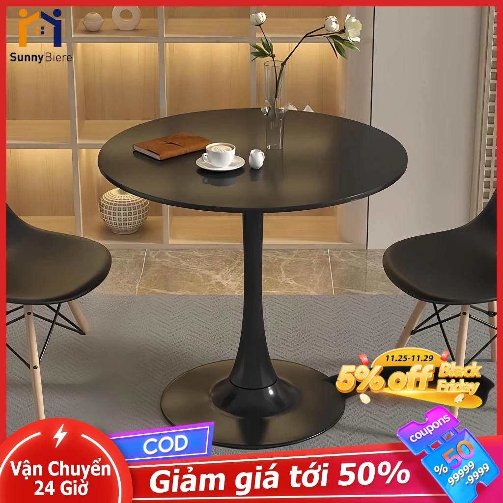 SUNNY Bàn Tròn Tulip Bắc Âu Hiện Đại - Tối Giản Chất Lượng Cao Decor Cafe