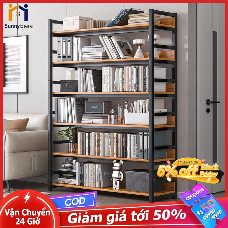 Sunny Kệ sách đa năng Kệ trưng bày cửa hàng shop mỹ phẩm Kho sào kệ cho shop sắt + tấm ván