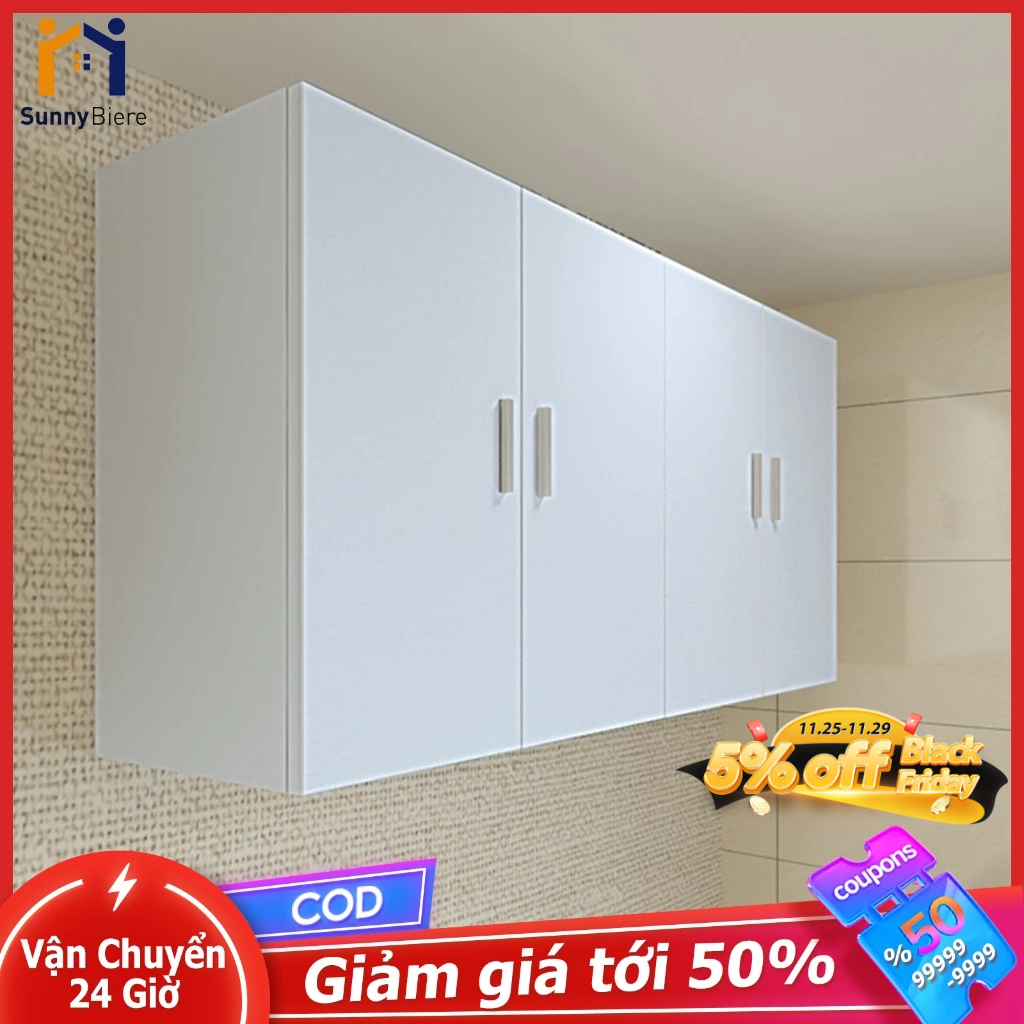 SUNNY Tủ treo tường nhôm kính nâng cấp bền đẹp chống ẩm mốc tiết kiệm không gian nhà bếp