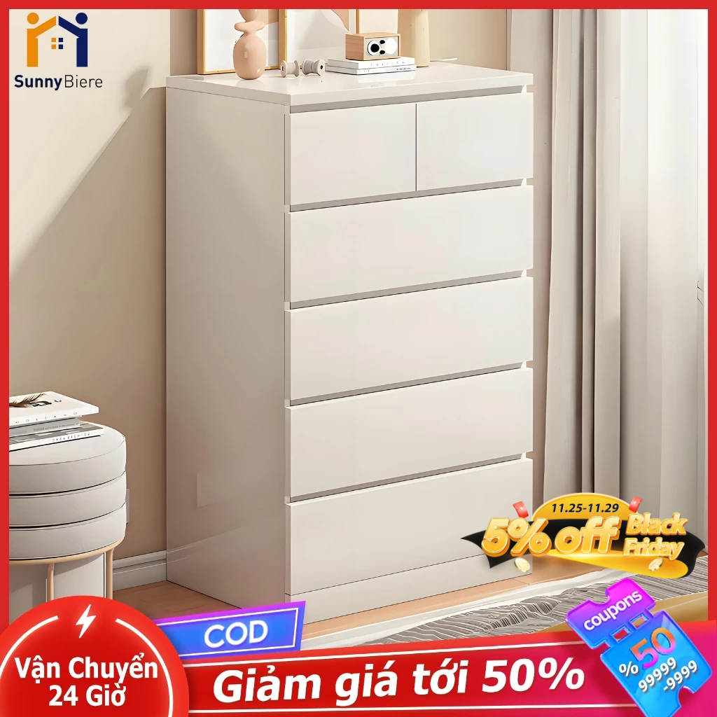 SUNNY Tủ gỗ đa năng tủ ngăn kéo gỗ tủ đa năng 3/4/5 ngăn kéo Tủ bảo quả