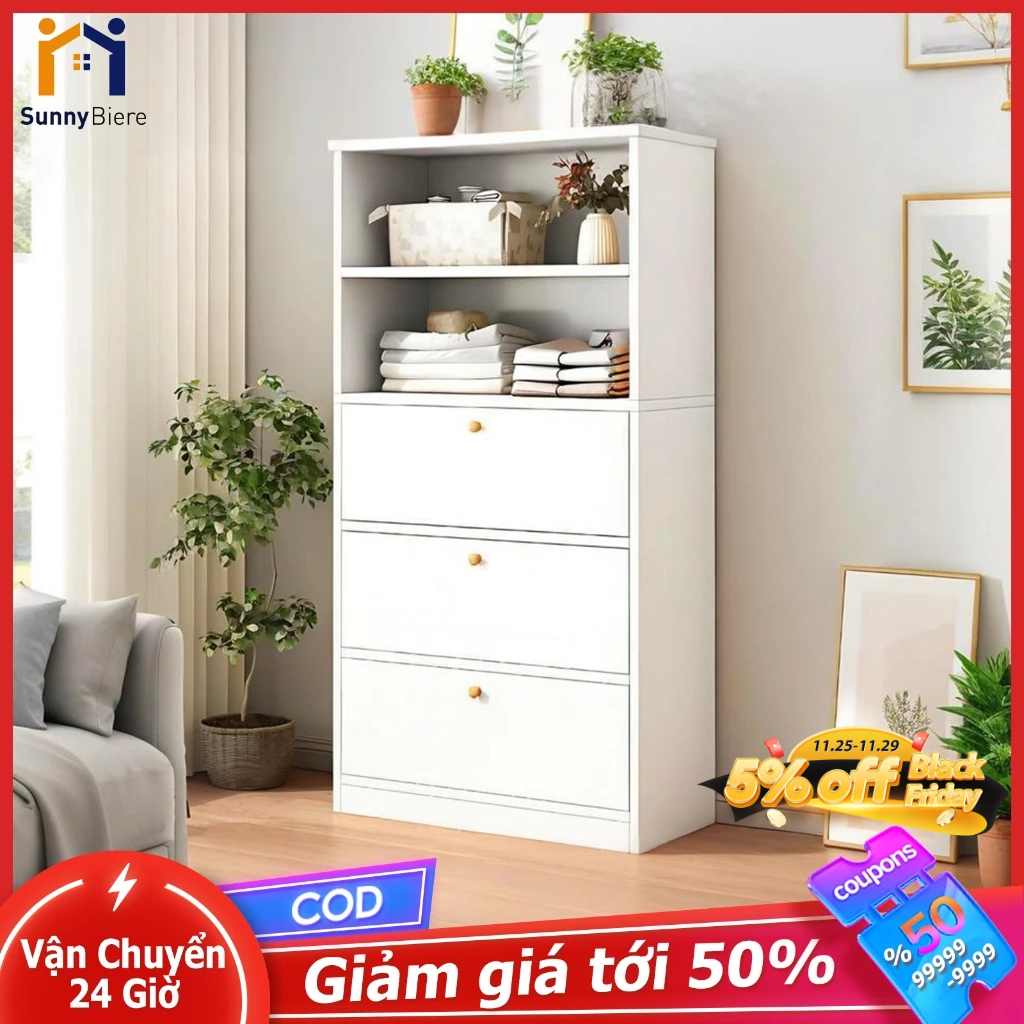 SUNNY Kệ sách đứng 5 tầng đa năng sức chứa lớn chắc chắn tiết kiệm diện tích hiện đại