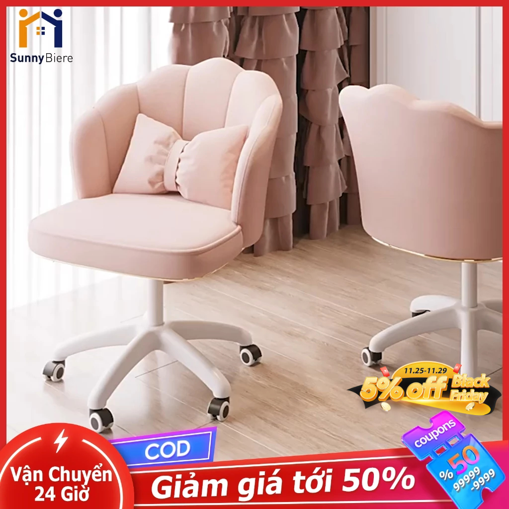 SUNNY Ghế Máy Tính Thoải Mái Nữ Sinh Phòng Ngủ Gia Đình Ghế Trang Điểm Học Ghế Văn Phòng
