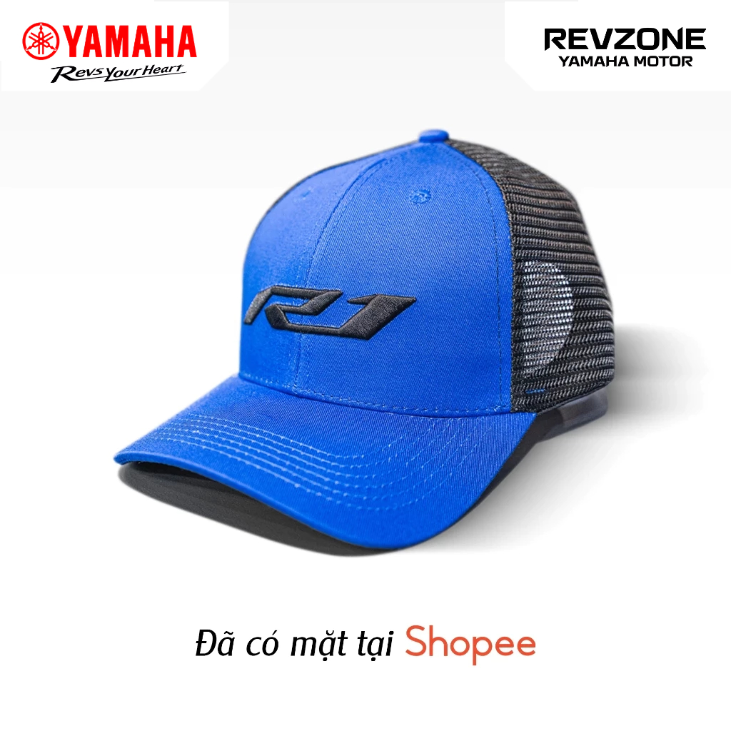 Nón Yamaha R1 Logo Màu Xanh