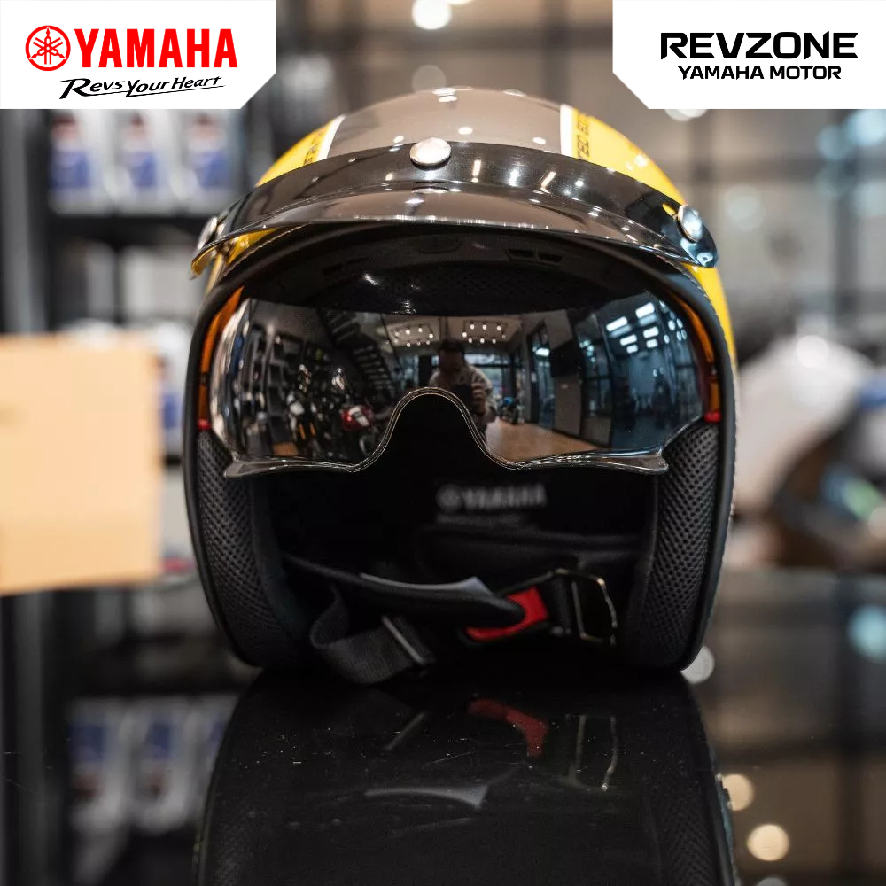 Mũ bảo hiểm 3/4 Yamaha Cao Cấp Jet Limited Yellowcocktail
