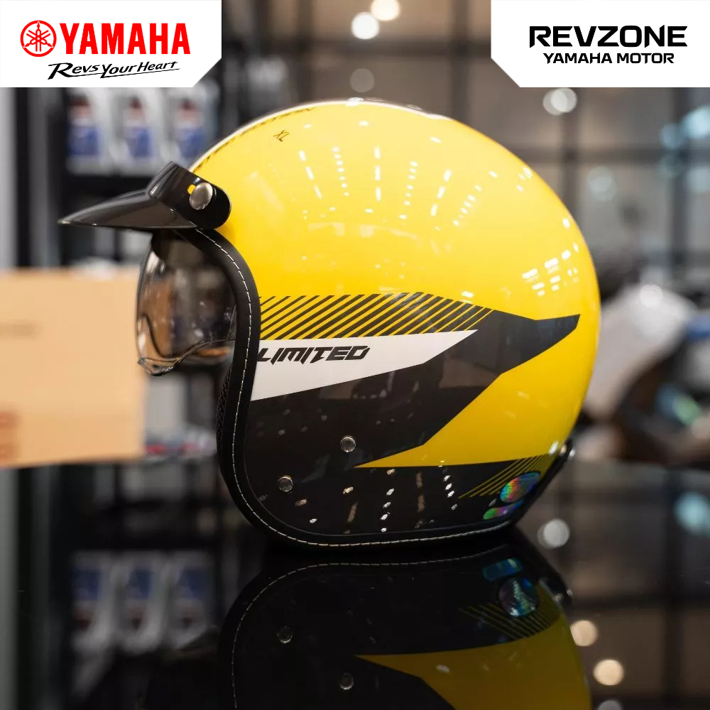 Mũ bảo hiểm 3/4 Yamaha Cao Cấp Jet Limited Yellowcocktail
