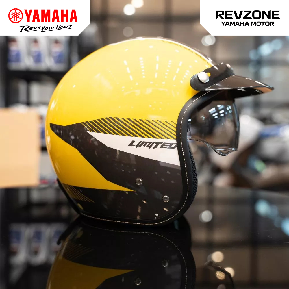 Mũ bảo hiểm 3/4 Yamaha Cao Cấp Jet Limited Yellowcocktail