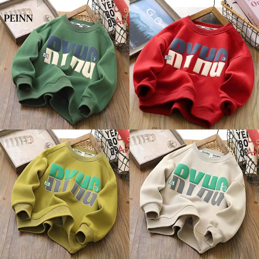 [Peinn] Áo nỉ cổ trong trẻ em 14-45kg mẫu RYHG thiết kế đẹp, hình in sắc nét. Chất liệu nỉ bông ấm áp. D28 - EB77