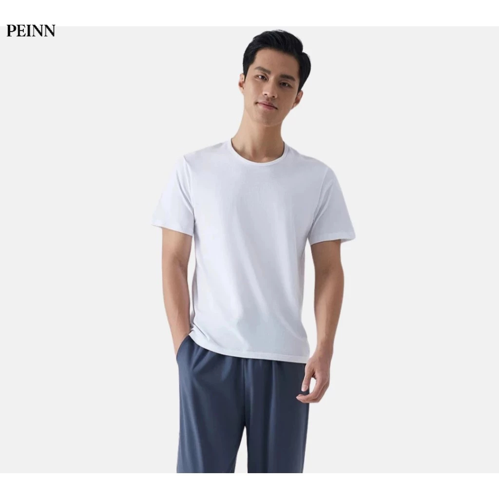 [Peinn] Áo thun nam Peinn HT12 vải cotton màu trơn thời trang | Shopee ...