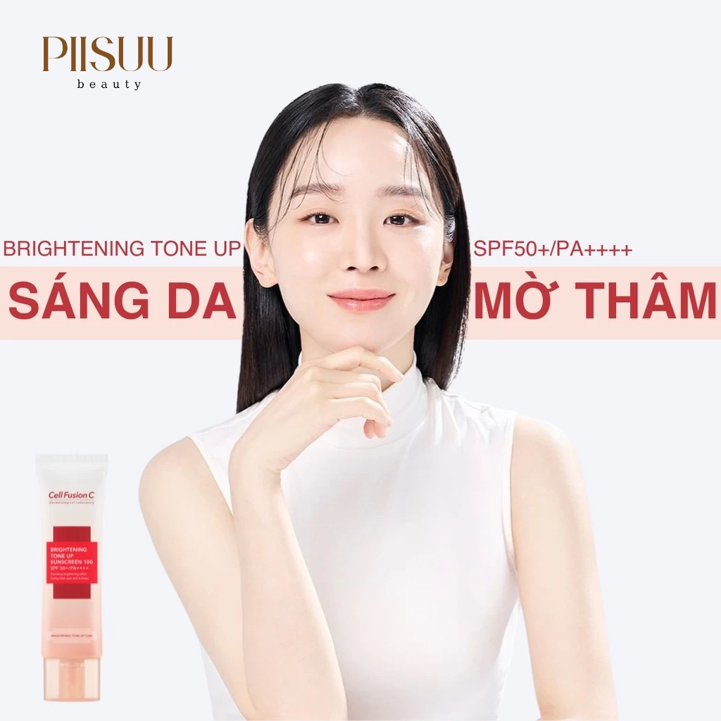 Kem chống nắng Cell Fusion C Nâng Tông Cho Mọi Loại Da Toning Sunscreen 100 SPF50+ Hàn Quốc
