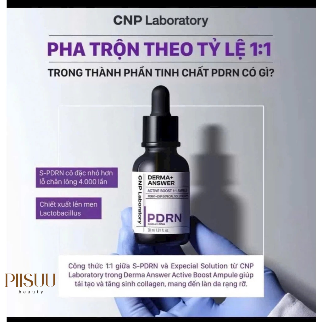 Tinh chất PDRN căng bóng sáng da hỗ trợ tái sinh CNP Derma Answer Active Boost Ampule