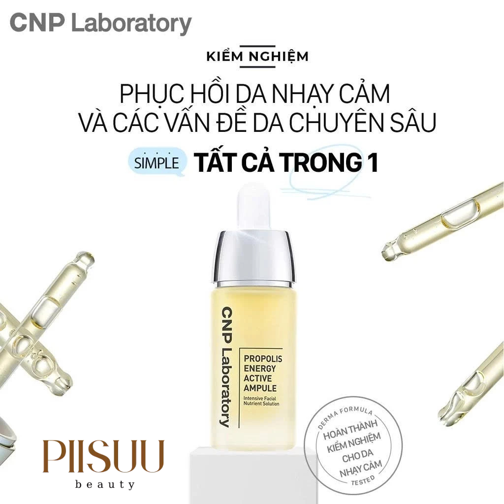 Tinh Chất CNP Laboratory Propolis Energy Ampule (15ml/35ml) - Keo Ong Đậm Đặc, Cấp Ẩm, Phục Hồi & Chống Lão Hóa Sớm