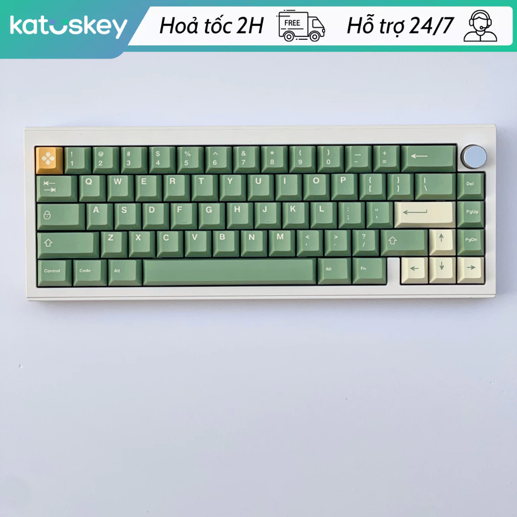 Keycap Cỏ May Mắn Dandy Tone Xanh Lá, PBT Dyesub Dày 134 Nút, Cherry ...