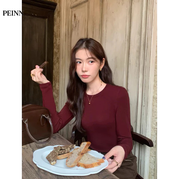[Peinn] Áo thun dài tay siêu co giãn NH205 chất cotton mịn dày dặn Justdun A8