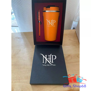 Combo quà tặng Ly giữ nhiệt 510ml - Bút ký Khắc tên, logo hình ảnh theo yêu cầu