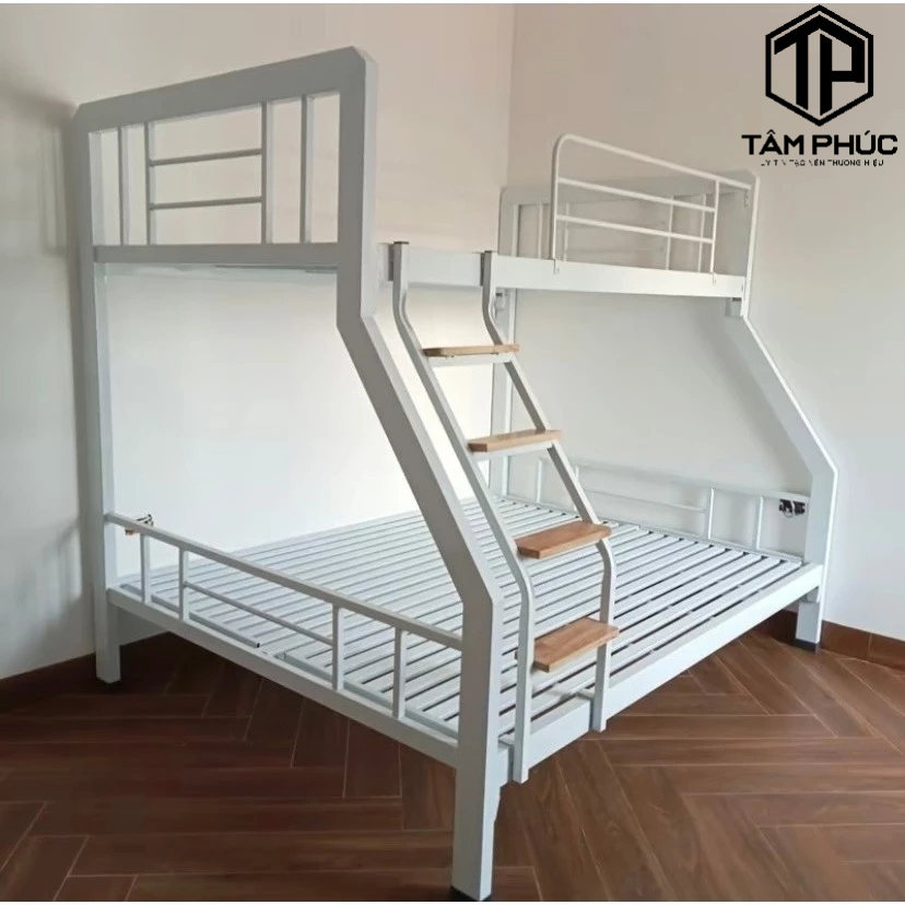 Giường tầng hộp vuông, giường sắt 4x8 loại 1 bảo hành 2 năm giao hàng nhanh.