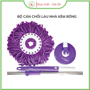 Cây lau nhà rời 360 độ trợ lực vắt tay cán inox mâm nhựa lau cực sạch cực nhanh