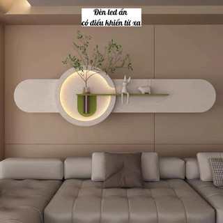 (Đèn led ẩn dùng điều khiển) Q3-Tranh treo tường đèn led trang trí cắm hoa, decor sau sofa, cửa hàng, quán spa hiện đại