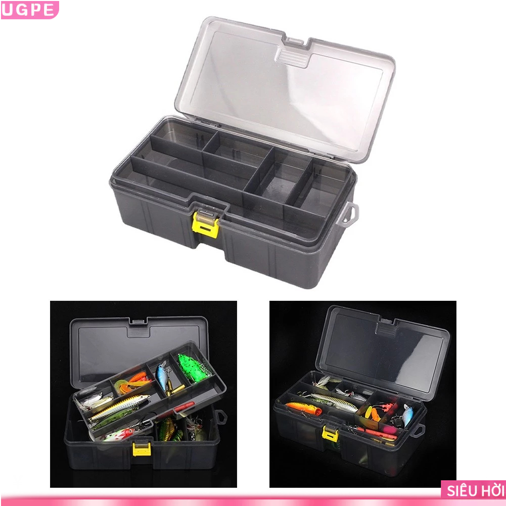[UGPE] Fishing Tackle Box with Two Layers Tackle Box Organizer with ...
