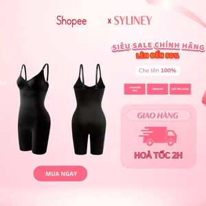 Bodysuit Nữ Định Hình Giữ Nhiệt Body Syliney Co Giãn Siết Eo Nâng 3 Vòng Viền Tàng Hình ALOT22