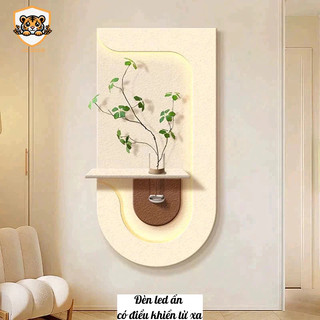 (Đèn có điều khiển) Tranh cắm hoa có đèn led ẩn dùng điều khiển, tranh decor phòng khách,cafe, phòng ngủ, hành lang