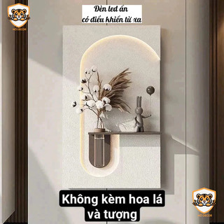 (HÀNG CAO CẤP đèn led có điều khiển) Tranh cắm hoa mẫu mới nhất decor nhà, phòng khách, quán cafe, spa, tranhchung cư