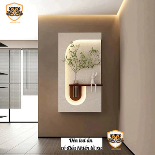 (HÀNG CAO CẤP đèn led có điều khiển) Tranh cắm hoa mẫu mới nhất decor nhà, phòng khách, quán cafe, spa, tranhchung cư
