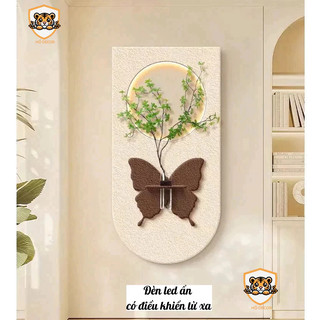 (HÀNG CAO CẤP đèn led có điều khiển) Tranh cắm hoa mẫu mới nhất decor nhà, phòng khách, quán cafe, spa, tranhchung cư